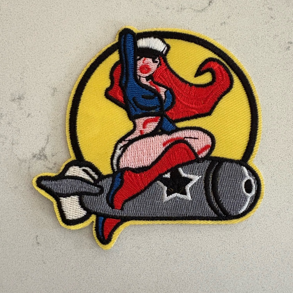 Pin-Up Girl Embroidered Patch